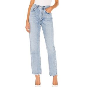 Agolde 90s mid rise loose fit jeans in snapshot